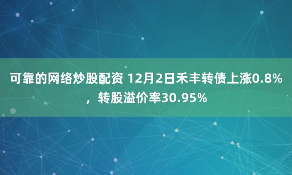 可靠的网络炒股配资 12月2日禾丰转债上涨0.8%，转股溢价率30.95%